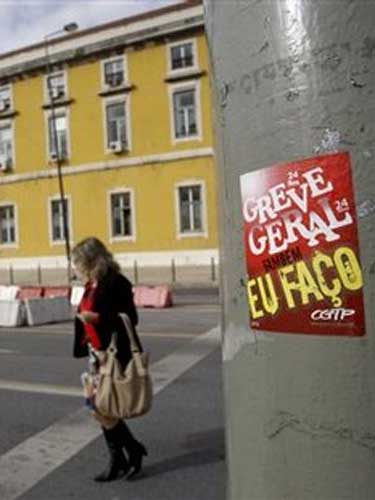 Foto greva generala Portugalia